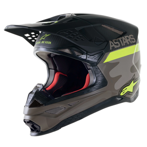 Alpinestars Limited Edition AMS 21 Supertech M10 Helmet (Gray/Yellow Fluo/Black)